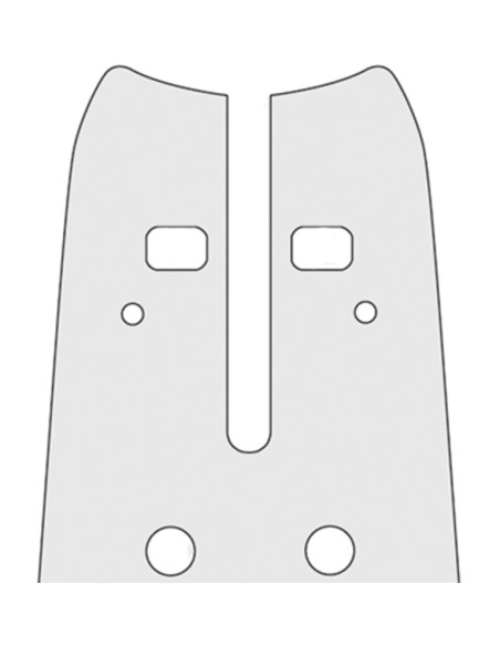 John Deere Standard saw bar, 10-mm tail slot. L75 114